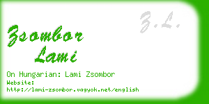 zsombor lami business card